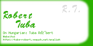 robert tuba business card